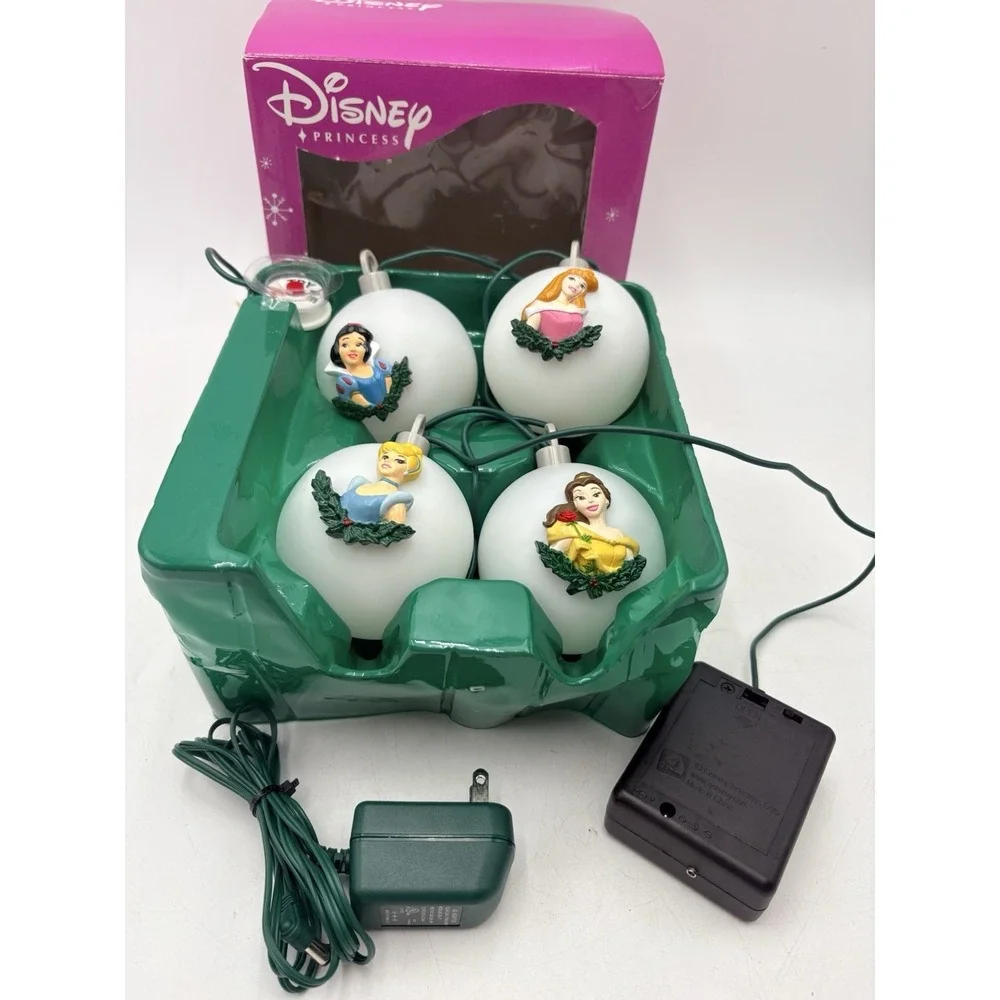 Gemmy Disney OG PRINCESS Color Change String Lights Electric Plug Or Battery VTG
